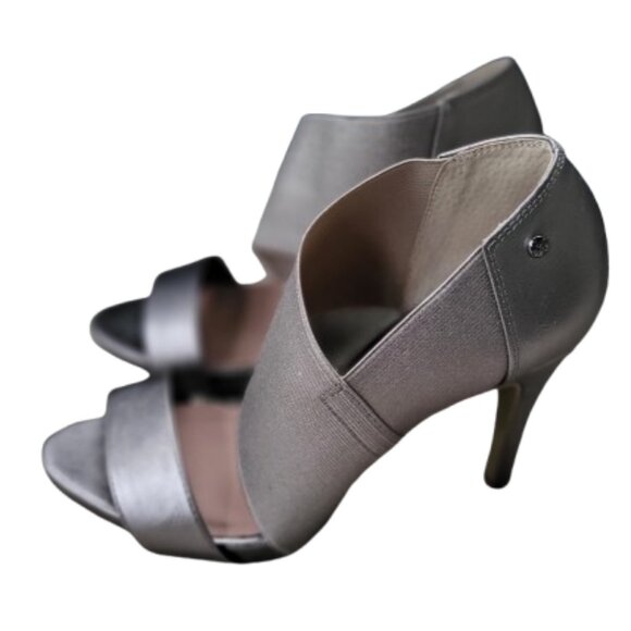 Simply Vera Womenβs Heels Dress Shoes Metallic Pewter - Size 9 - Picture 8 of 12